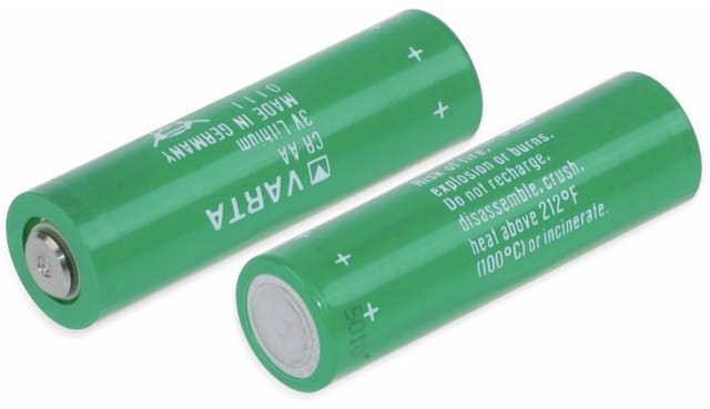 VARTA Lithium-Batterie CR AA, 3 V-, 2000 mAh