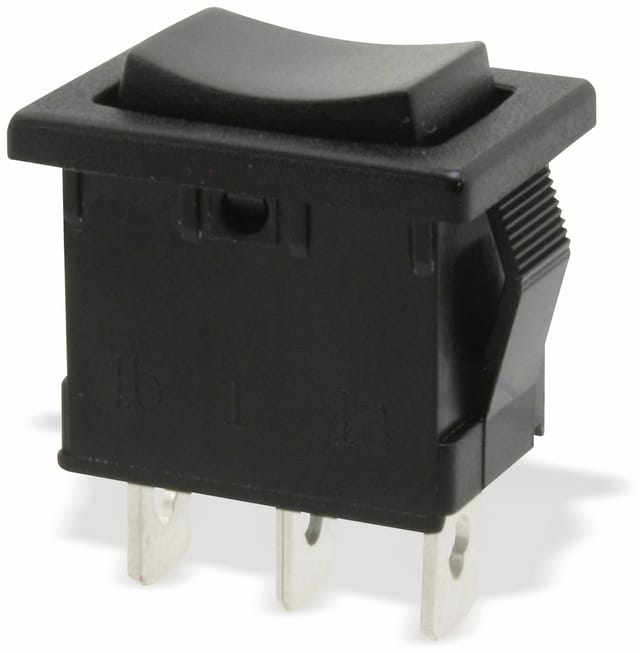 Donau Elektronik - Wippenschalter 1-pol.(I)-0-(II), tastend mit Mittelstellung