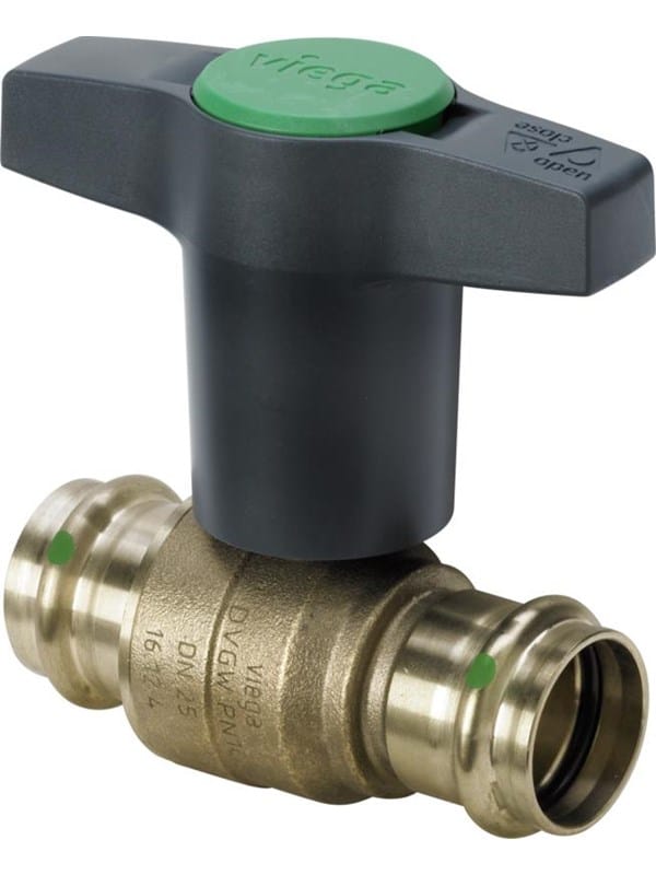 Viega - Kugelhahn mit sc Easytop 2275 in 22mm Siliziumbronze