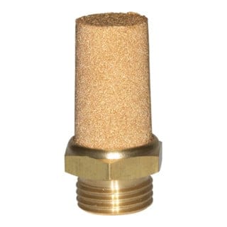 Sinterbronce-Schalldämpfer »value line«, Sechskant/Gew. ms, M5 - Riegler