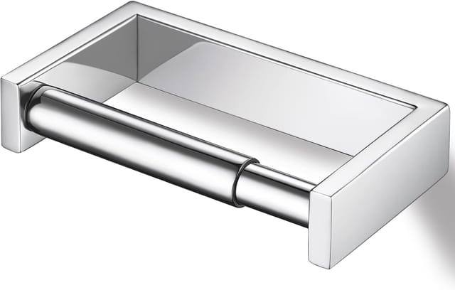 Toilettenpapierhalter, gefederter Toilettenpapierhalter für Badezimmer, Edelstahl, polierte Oberfläche, Wandmontage