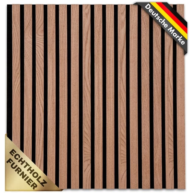 Akustikpaneele in Holzoptik 60 x 60 cm Red Oak