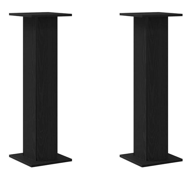 Vidaxl - Pflanzenständer 2 pcs Schwarze Eiche 30 x 30 x 95 cm