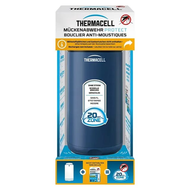 Thermacell - Mückenabwehr Protect, Navy Blue, ohne Wirkstoff - Mückenschutz Standgerät