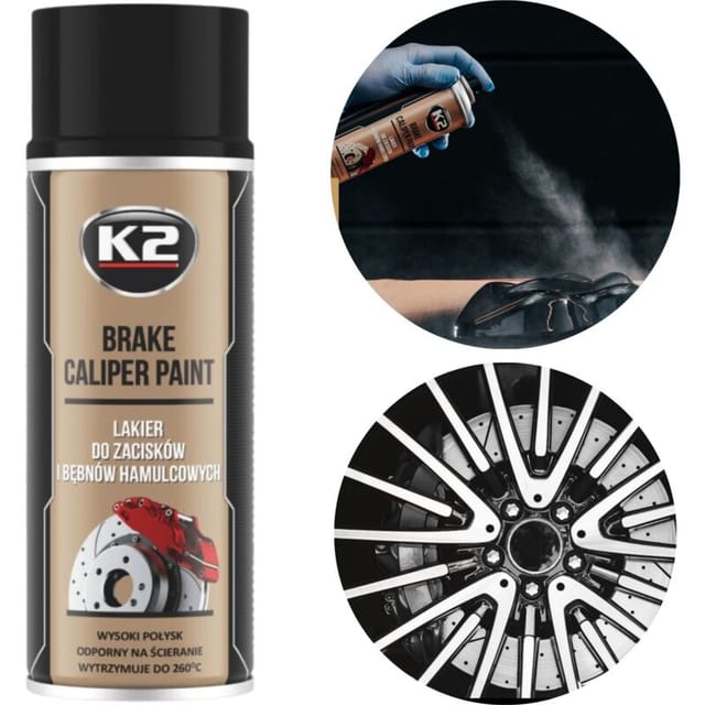 Lakier Bremssattelspray - czarny 400ml - K2