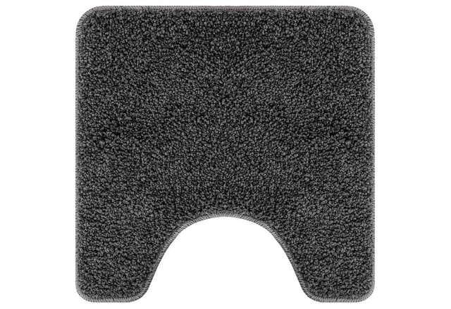 Badematte 3 pcs Dunkelgrau 50 x 50 cm Polypropylen Vidaxl
