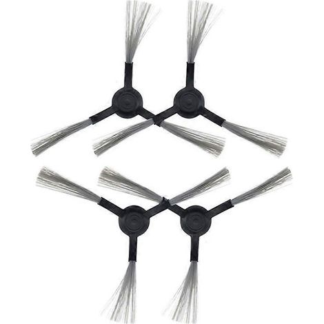 Set Mit 4 Schwarzen Ersatz-seitenbürsten Für Den Mi 1c Saugroboter