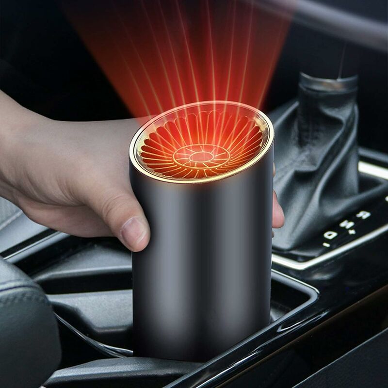 Auto-heizlüfter 12 V, 2-in-1 Tragbare Autoheizung Und -kühlung, 12 V 150 W, Schnelles Aufheizen, Entfroster Und Entfroster Für Die Frontscheibe, Guazhuni