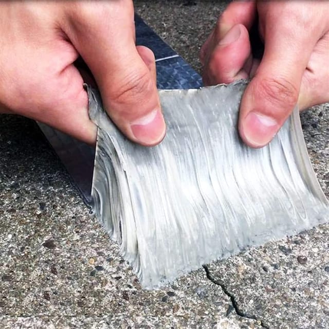 Butylkautschukband, hochtemperaturbeständig, wasserdicht, Reparaturband für Dachrohre, Heimwerkerwerkzeuge (Länge: 5 m, Breite: 5 cm)