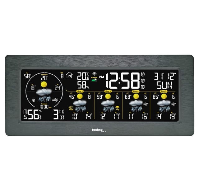Technoline - WLAN-Wetterstation WD3050, schwarz