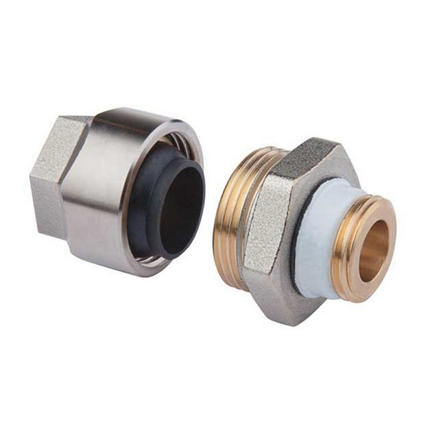Simplex - Flamco Plus dvgw Schwarzrohradapter für Rohr 1/2' x g 1/2' Außengewinde mit Einschneiddichtung
