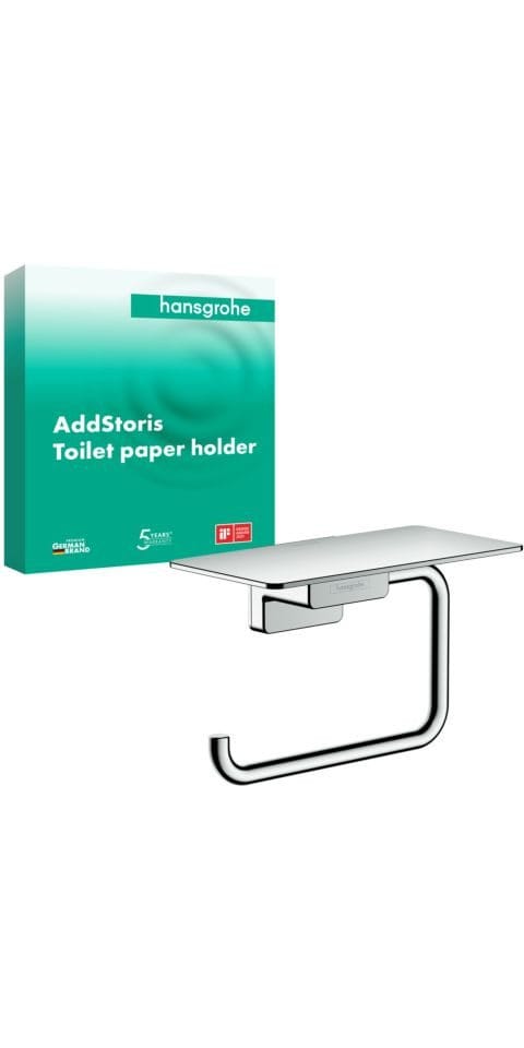 Hansgrohe - AddStoris Toilettenpapierhalter, mit Ablage, 41772000