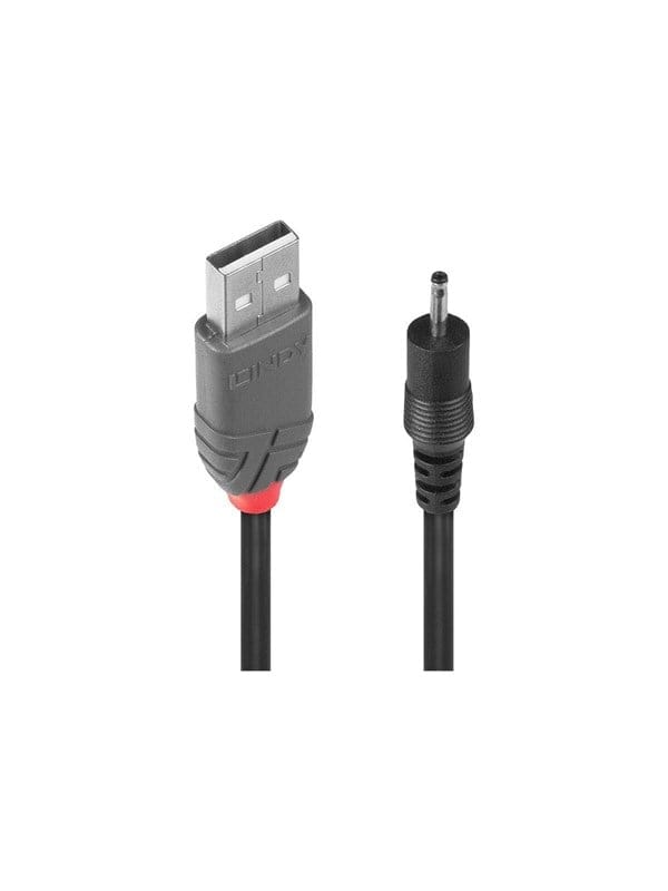USB-Kabel usb 2.0 usb-a Stecker, dc Stecker 2,5 mm 1.50 m Schwarz 70265 - Lindy