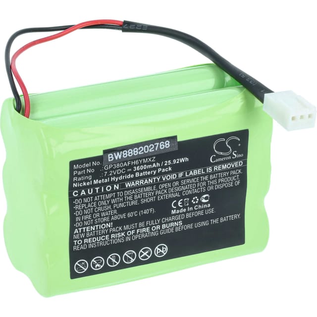 Vhbw - Akku Ersatz für Megalite / Mettler / Transpal GP380AFH6YMXZ für Messgerät (3600mAh, 7,2V, NiMH)