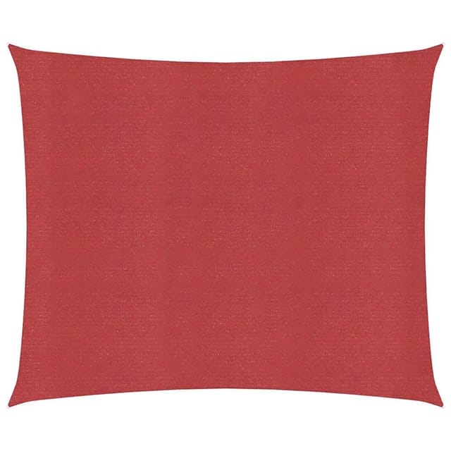 Sonnensegel 160 g/m² Rot 6x6 m hdpe Vidaxl