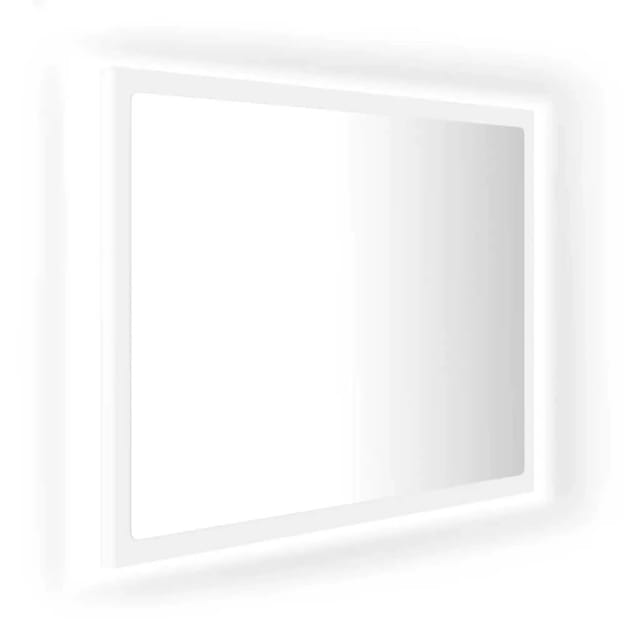 LED-Badspiegel Weiß 60x8,5x37 cm Acryl Vidaxl