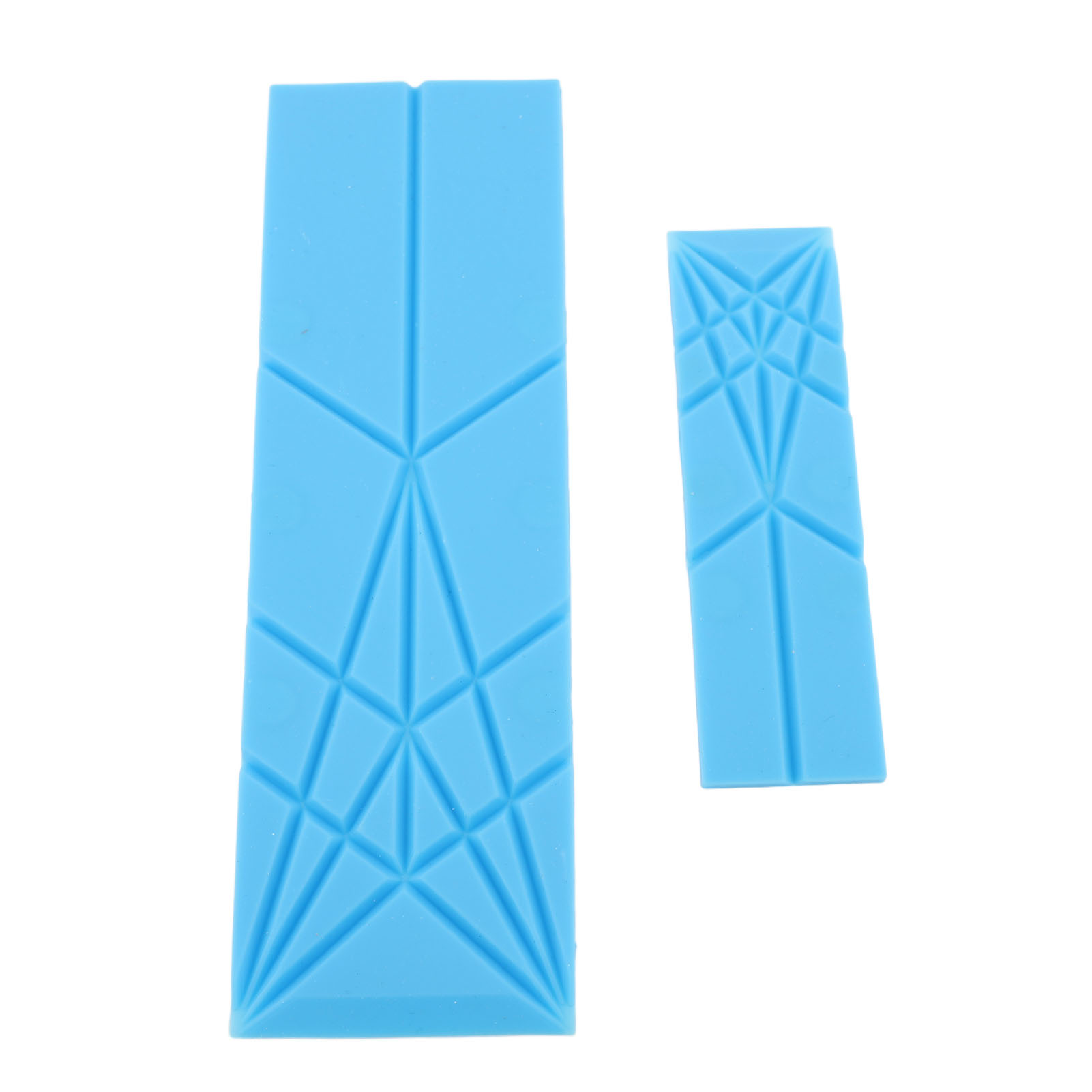Polygons 3-in-1 Flache Messlöffel, 2 Einheiten Mit 6 Verschiedenen Größen, Multifunktionale Faltbare Küchenutensilien, Blau.