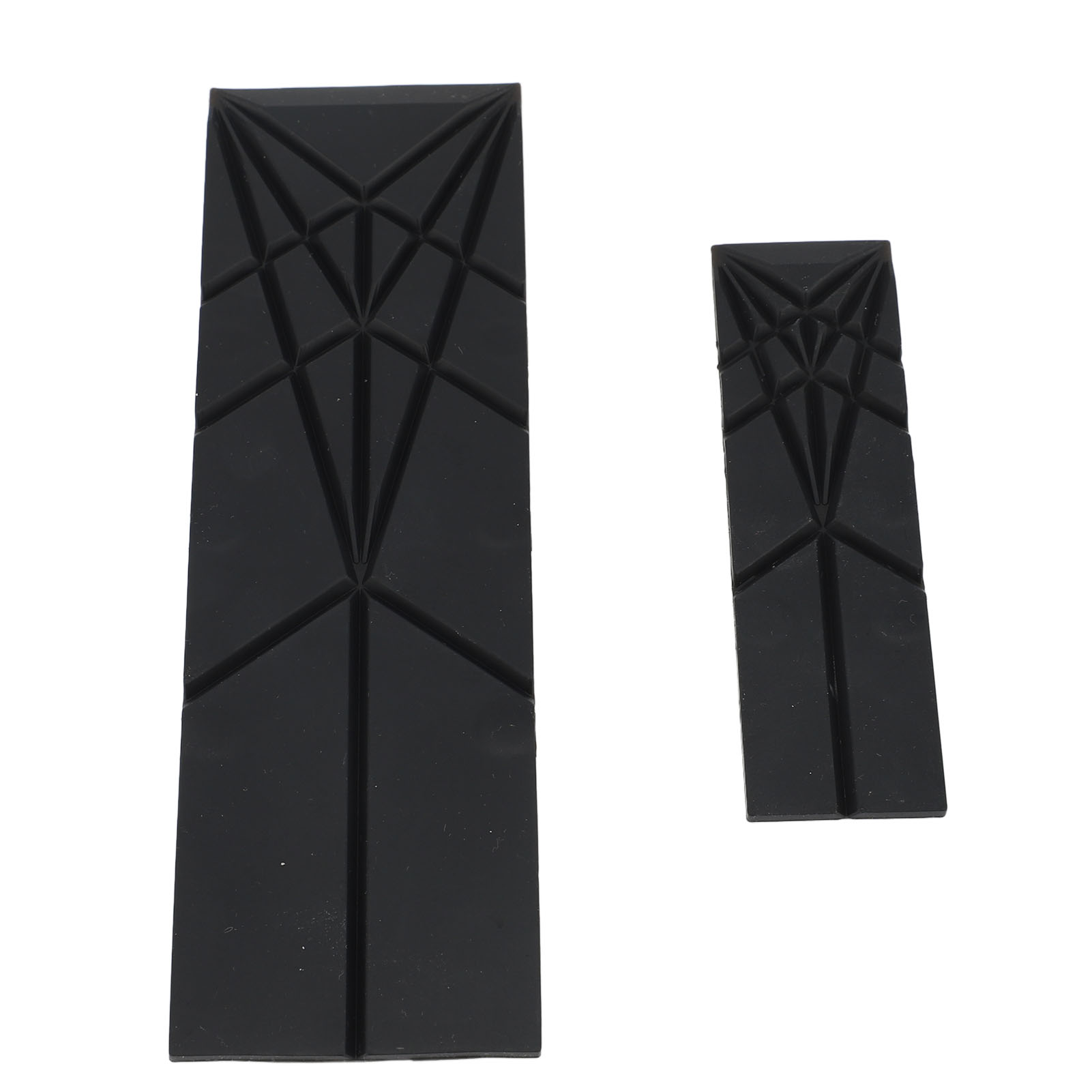 Polygons 3-in-1 Flache Messlöffel, 2 Stück Mit 6 Verschiedenen Größen, Faltbare Multifunktionale Küchenutensilien, Schwarz.