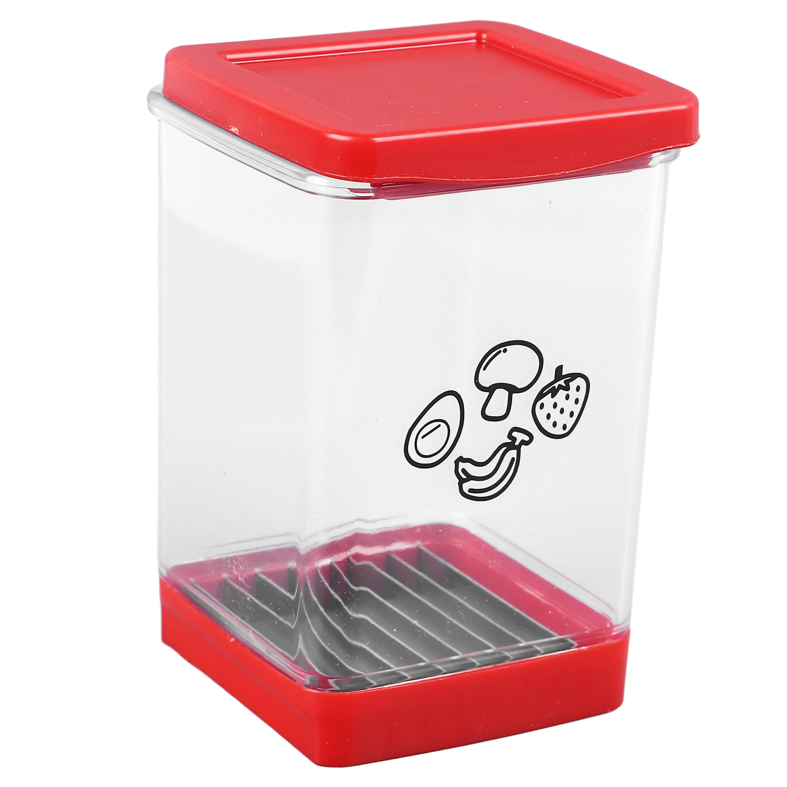 Multifunktionaler Obstschneider Mit Klingen Aus Edelstahl, Ideal Für Gemüse, Eier Und Erdbeeren.