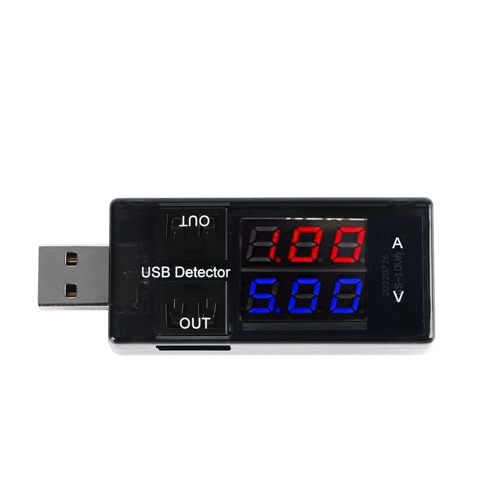 Hochpräzises Usb-multimeter Mit Dual-display Zur Messung Von Spannung Und Stromstärke (3-20 V, 0-3 A).
