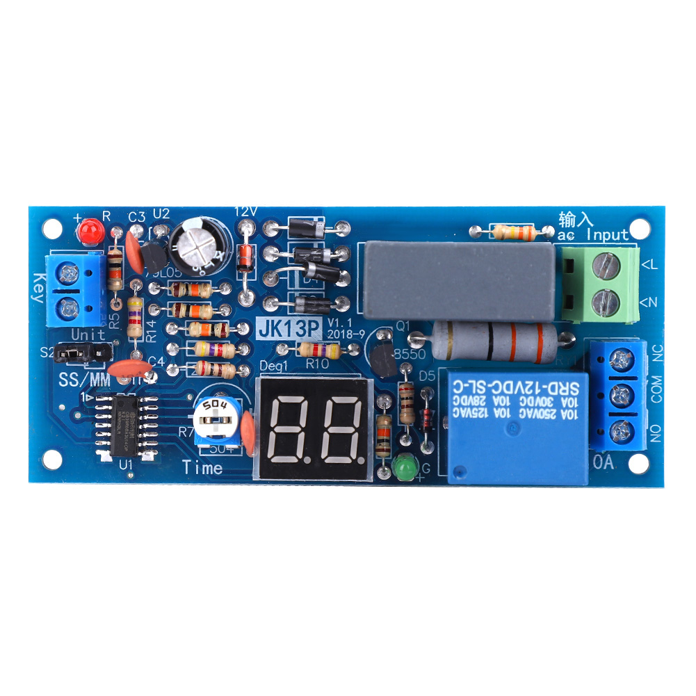 220v Ac Verzögerungs-timer-relaismodul, Zeitbereich Von 1 Bis 99 Sekunden/1 Bis 99 Minuten.