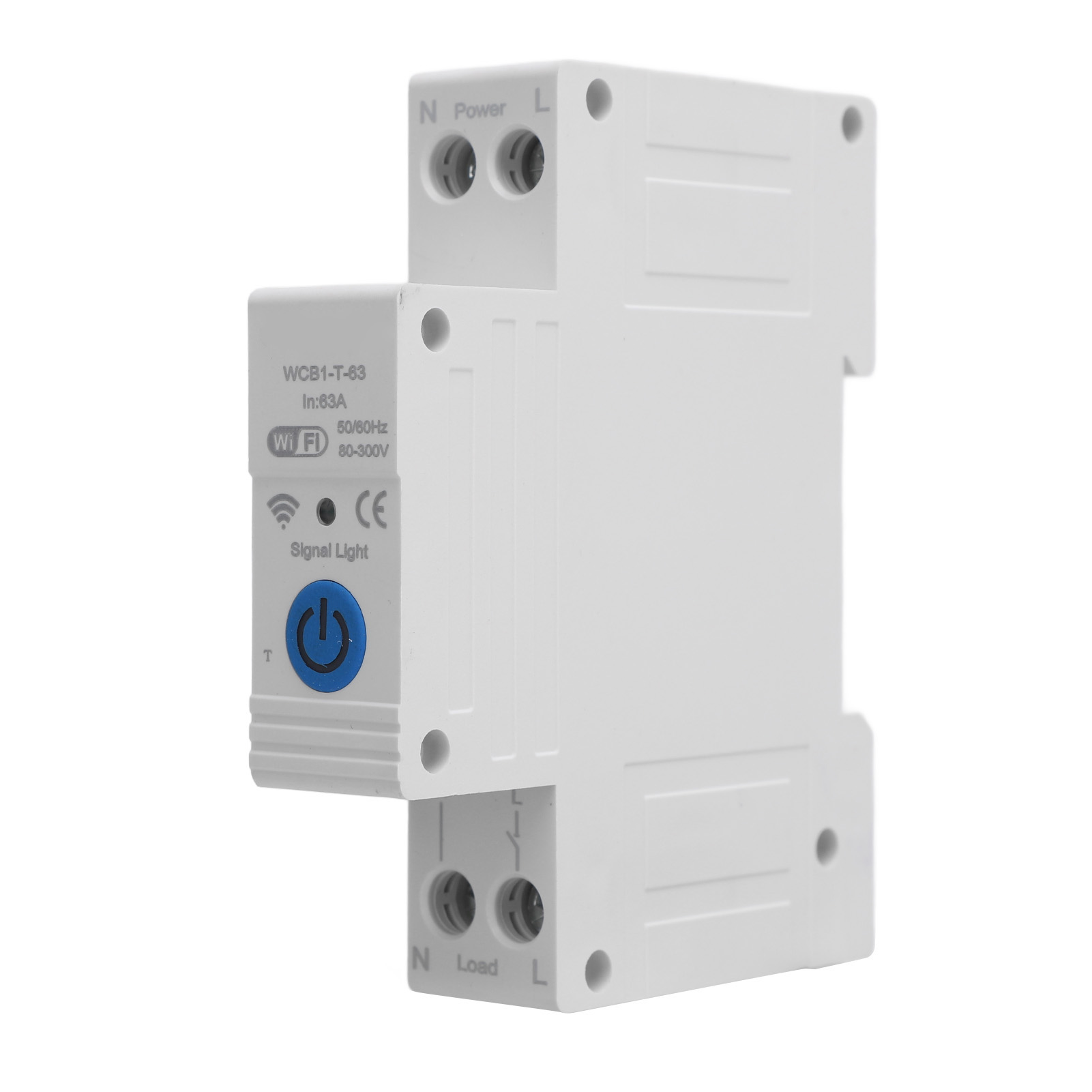 Wifi-leistungsschalter Für Tuya-anwendungen, Ferngesteuerter Zeitschalter Für Din-schienenmontage, Ac230v 63a.