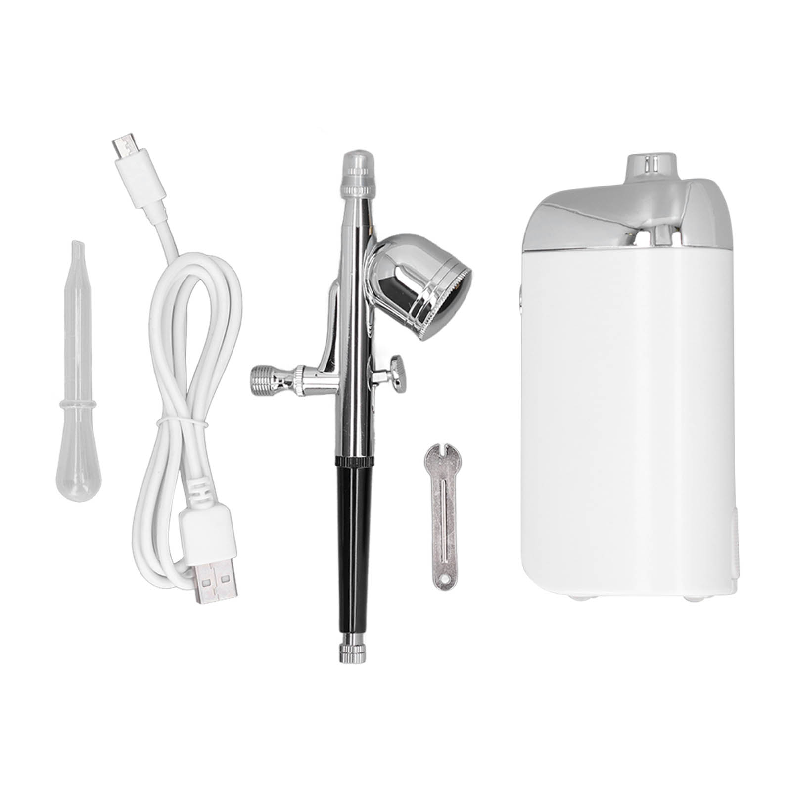 Tragbare Sauerstoff-gesichts-airbrush, Kabelloser Usb-lade-nebelzerstäuber Für Die Tortendekoration, Weiß.