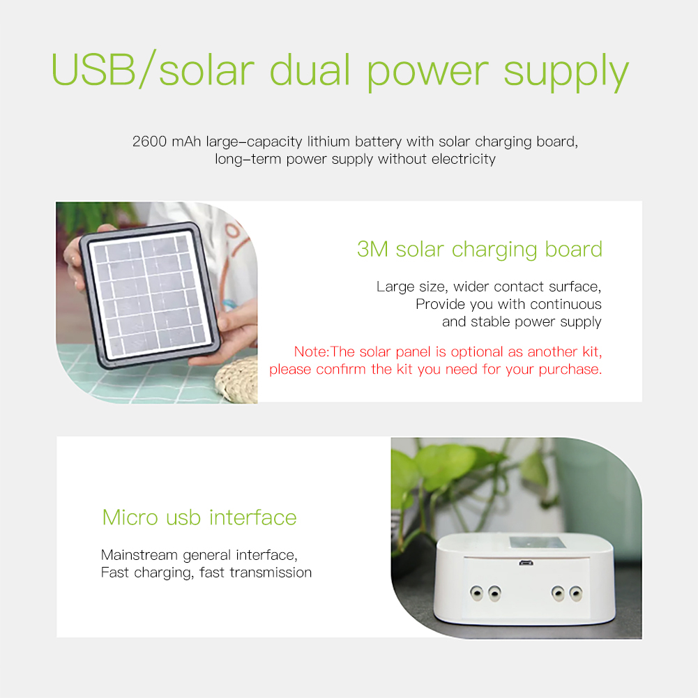 Tuya Wifi Digitaler Bewässerungstimer, Intelligenter Automatischer Bewässerungsregler Mit Solarpanel Für Gartenbewässerungssysteme, Kompatibel Mit Alexa-sprachsteuerung.