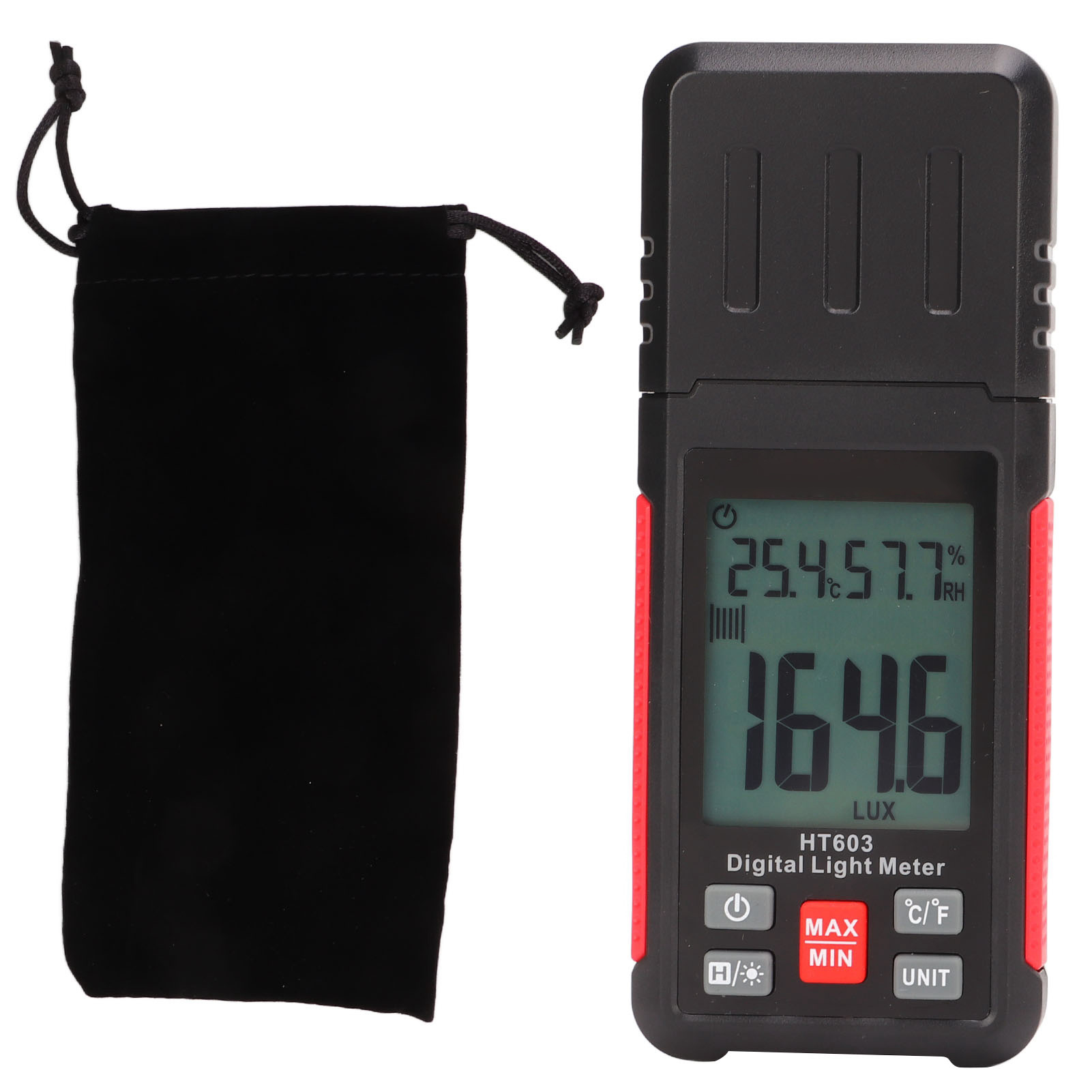 Professionelles Digitales Luxmeter, Hohe Präzision, Schnelle Reaktionszeit, Helligkeitstester Mit Großem Messbereich, Illuminationsmesser.