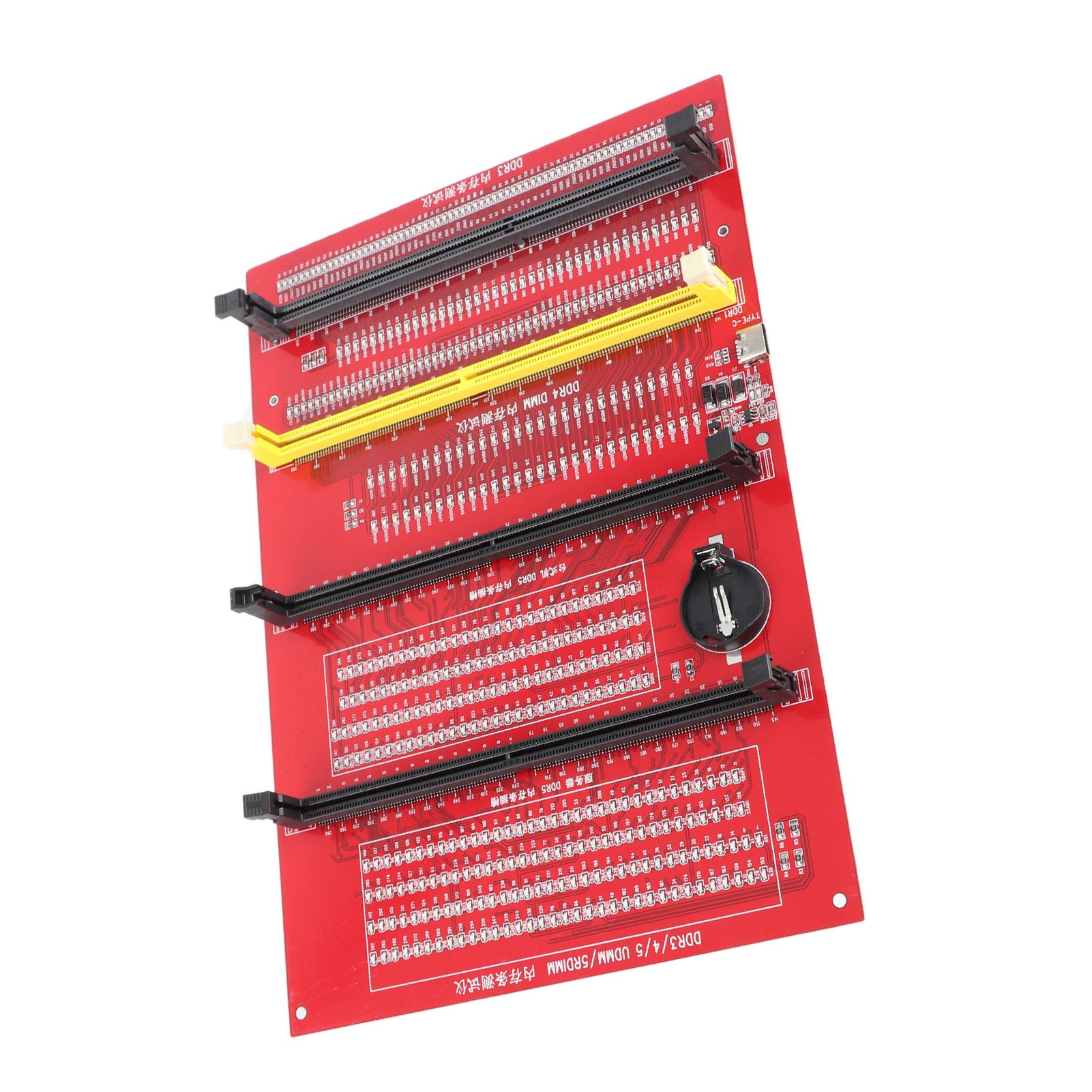 4-in-1 Ram-speicherdiagnosegerät, Ddr3 Ddr4 Ddr5udmm Ddr5rdimm Testkarte Mit Leuchtanzeige.