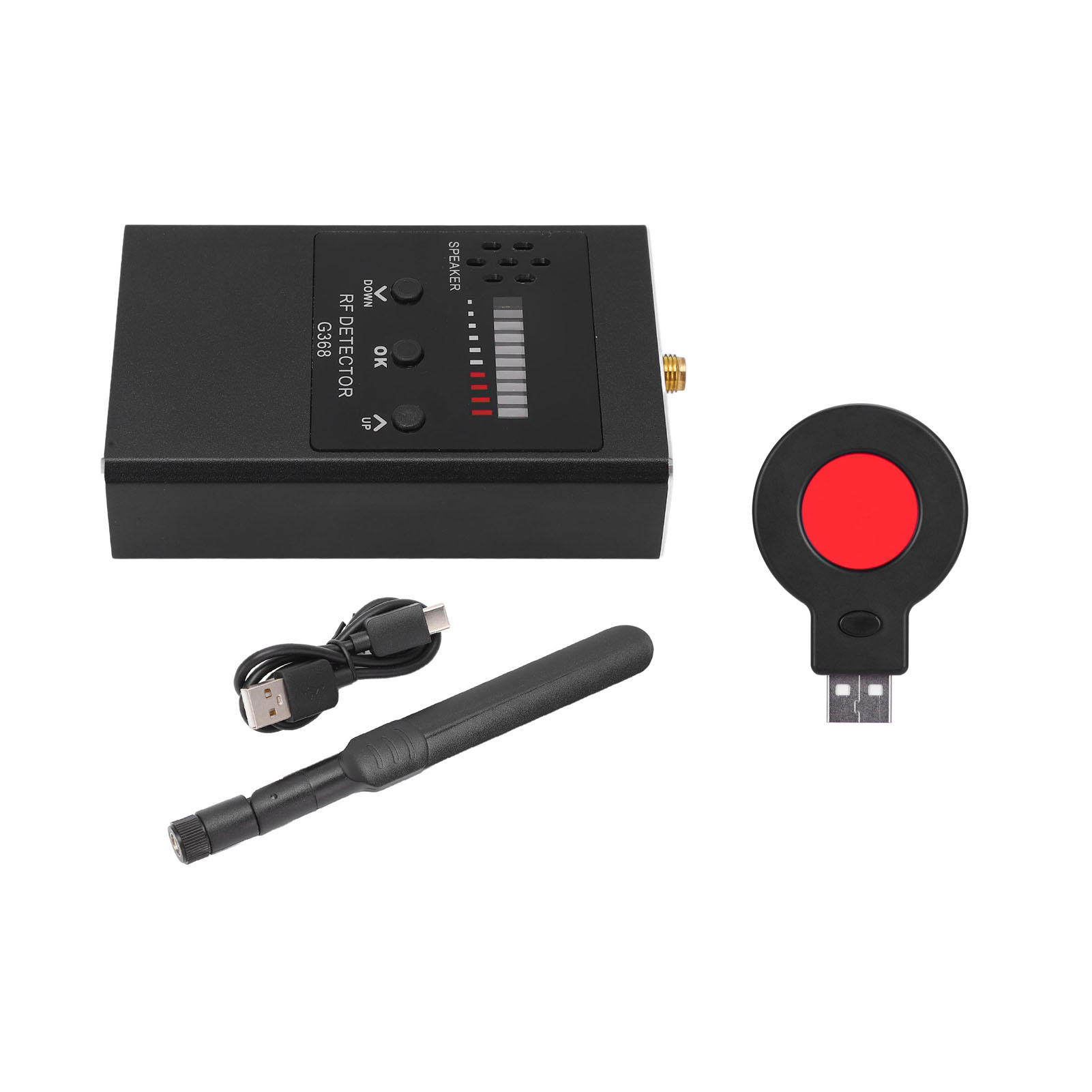 Drahtloser Hf-detektor, Wanzensignalscanner, Gps-abhörgerät, Silver G368 Kameradetektor.