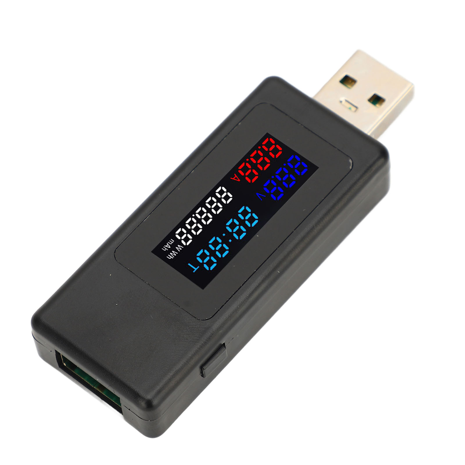 6-in-1 Usb-tester, Strom- Und Spannungsmessung, Synchronisierung, Kapazitätsmessung, Batteriestandsanzeige, Multimeter Mit Farbbildschirm.