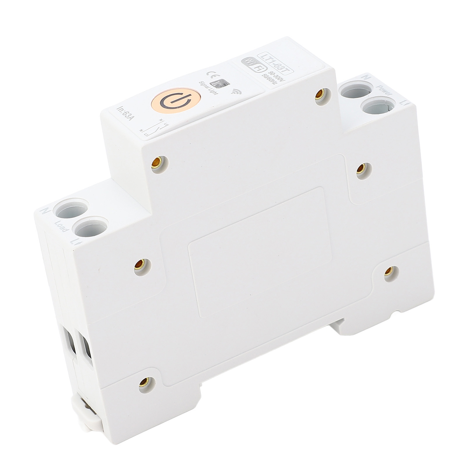 63a Wifi Smart-leistungsschalter, Sprachsteuerung Mit App, Din-schienen-netzschalter, Ein- Und Ausschalttimer Für Tuya Ac90-300v.
