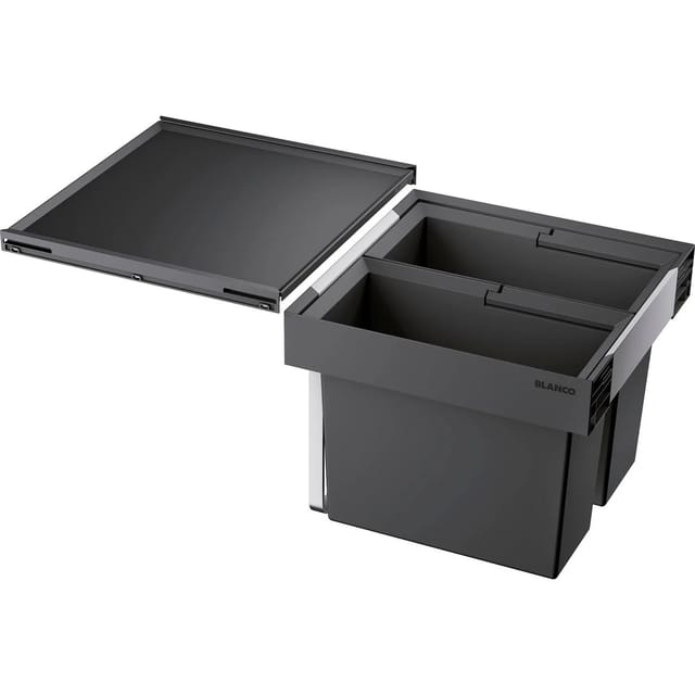 Flexon ii - Einbaumülleimer, geteilt, Volum 32 l 521468 - Blanco