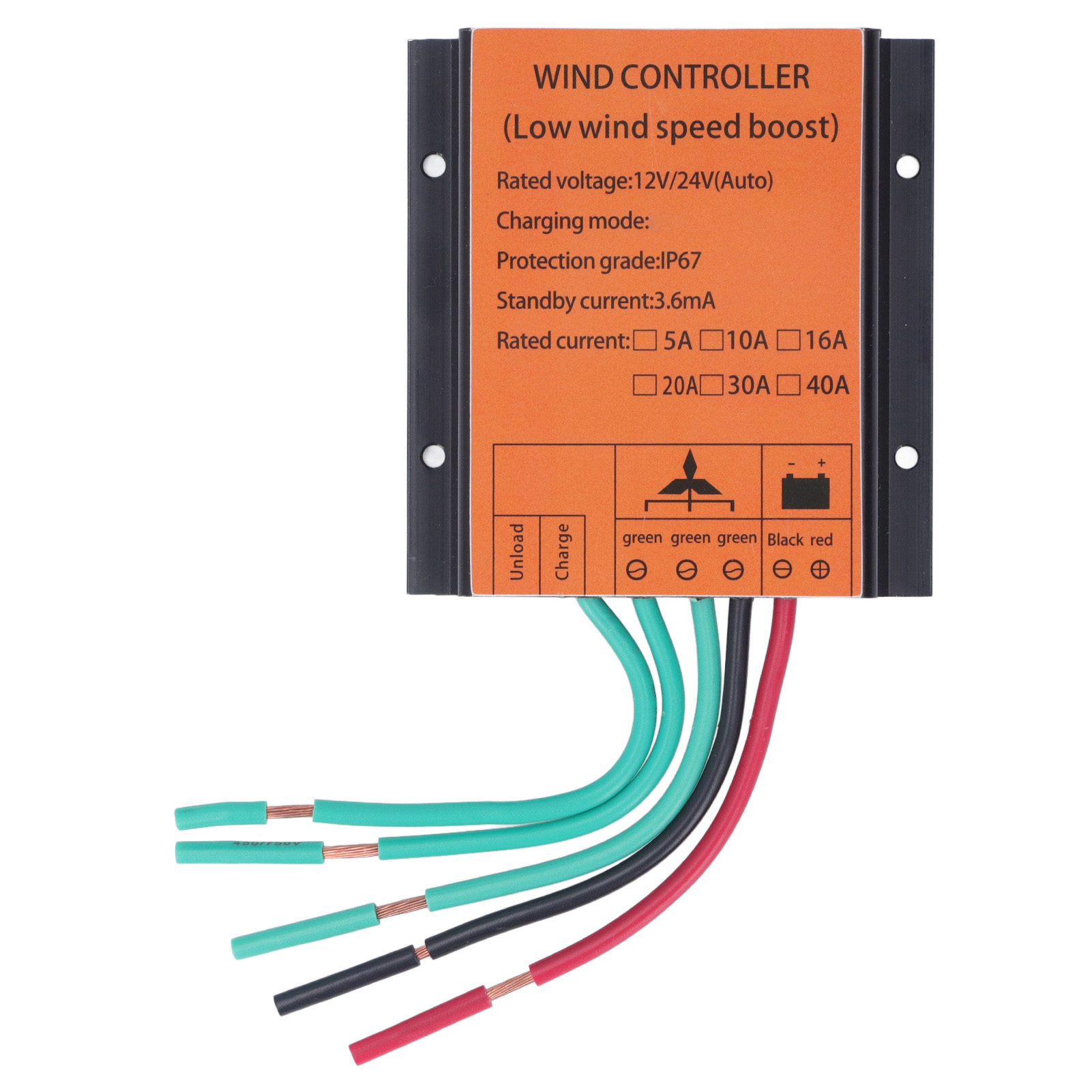 Universeller Windregler Mit Turbo-generator-ladung Mppt 12v 24v Auto Match 300w-1000w 10a.