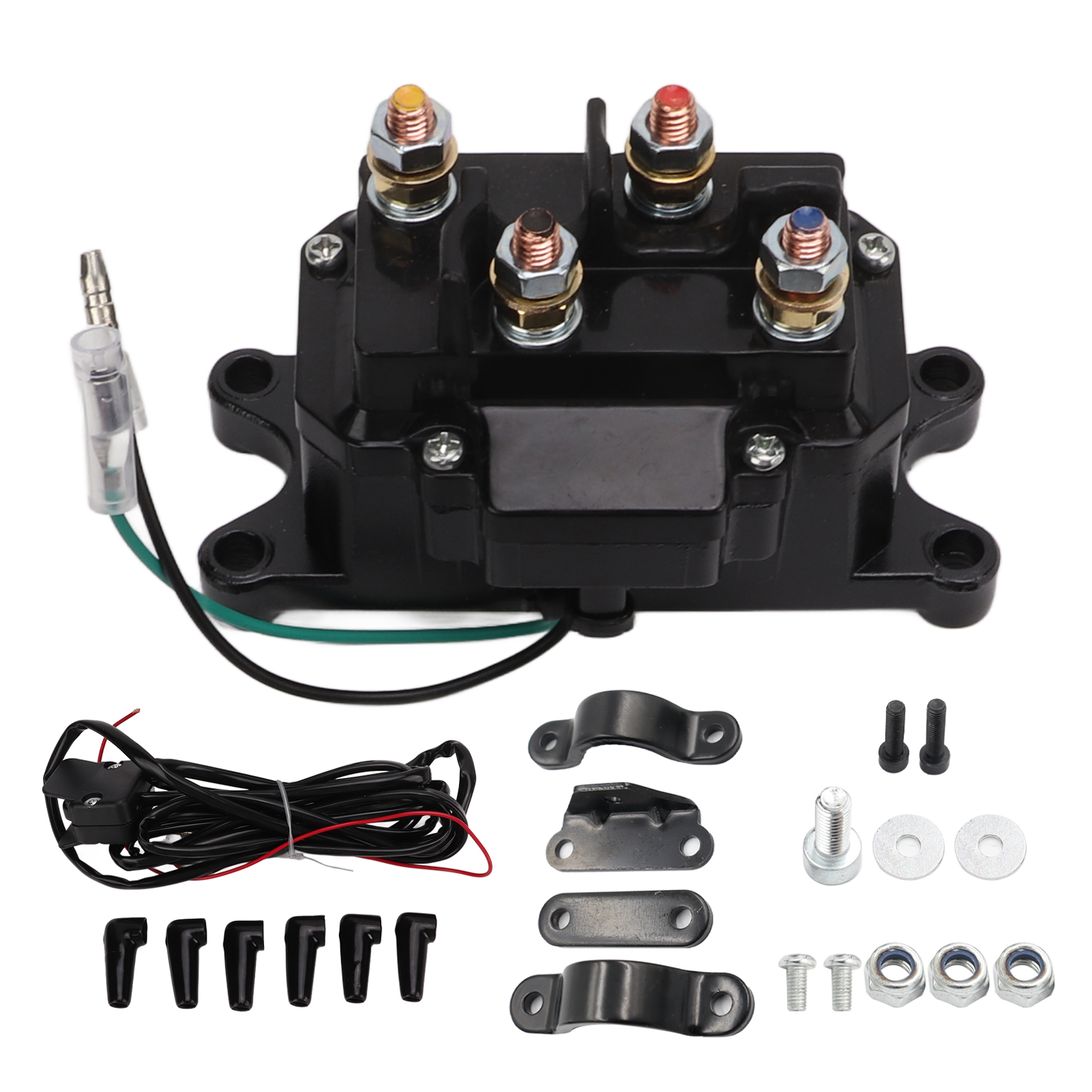 Elektrisches Seilwinden-magnetrelais-schütz, Combo 63070 Daumenschalter Für Jeep Utv Atv Pickup.