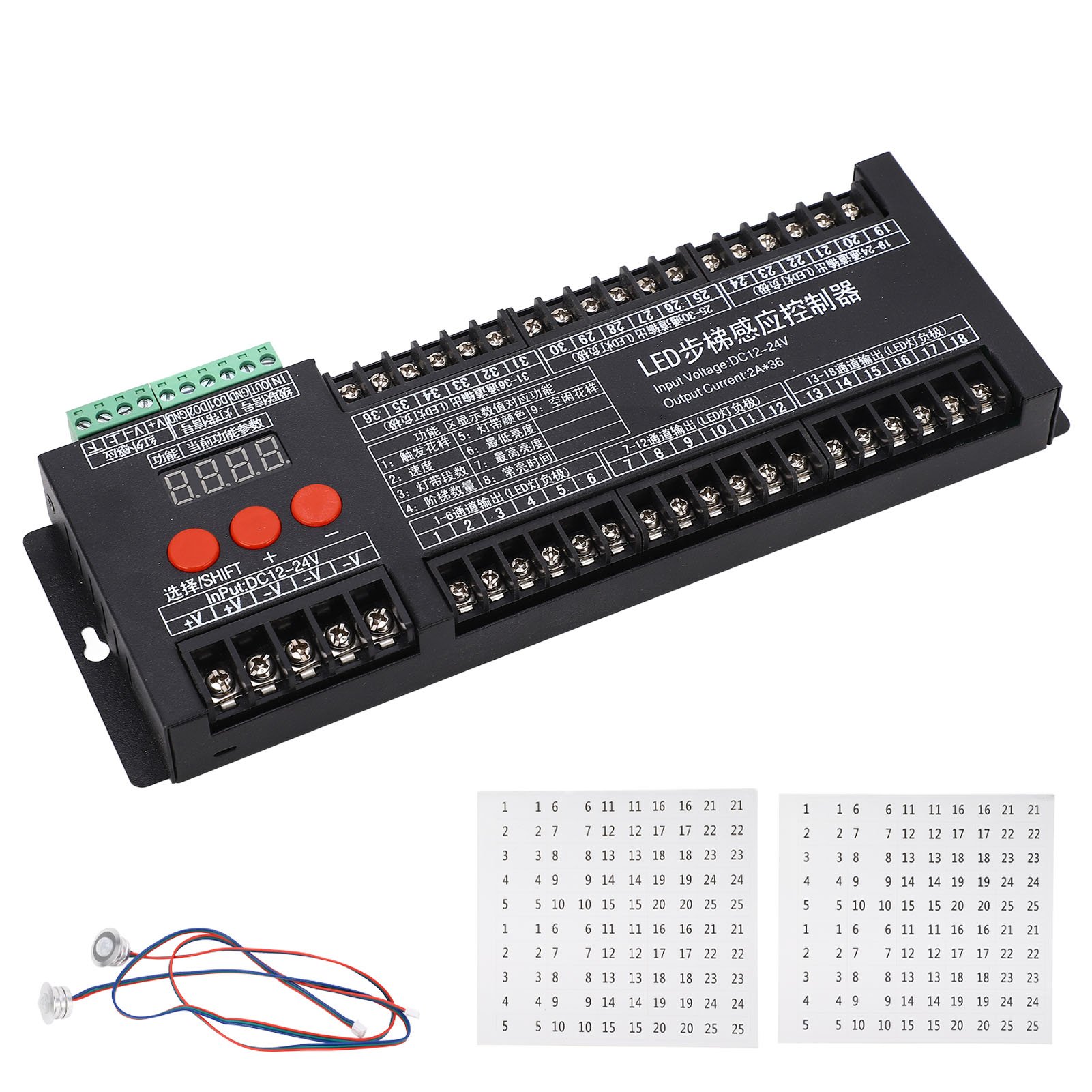 Bewegungsmelder Für Treppenbeleuchtung, Innentreppenbeleuchtung, Dc 12v-24v Led-controller Für Zuhause.