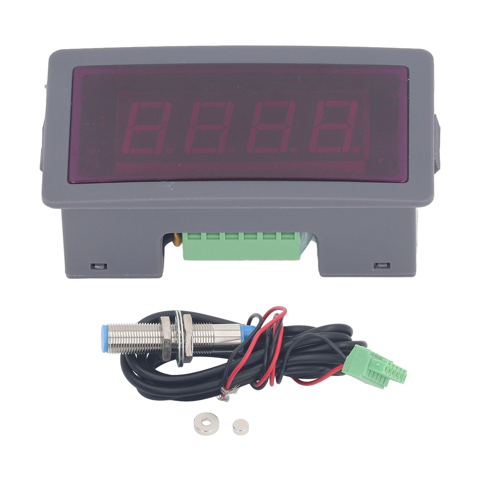 Digitaler Drehzahlmesser 1 Bis 50.000 U/min, 4-stellige Led-anzeige, Hochpräziser Geschwindigkeitsmesser, Dc 9 Bis 30 V.