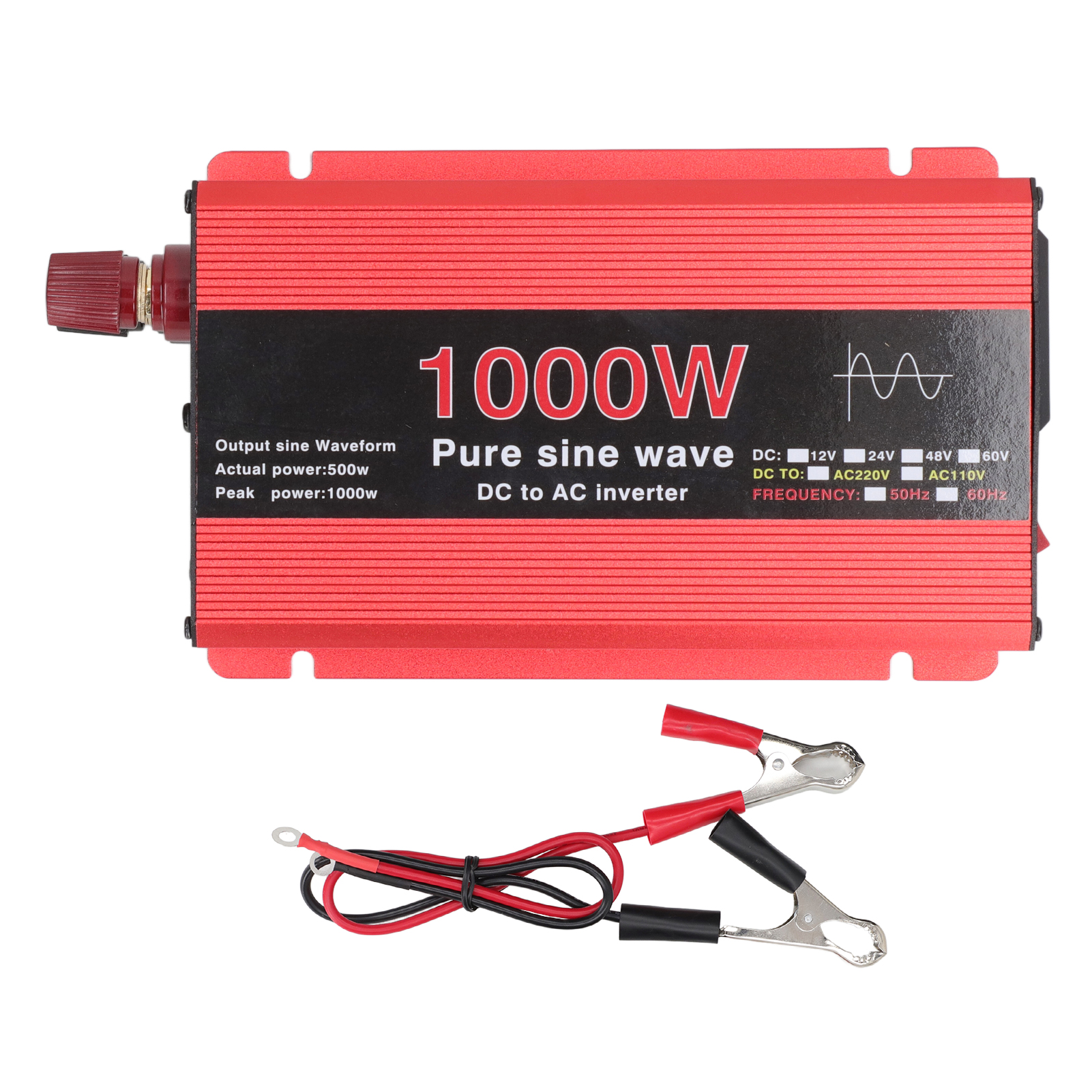 1000w Reiner Sinus-wechselrichter Dc 12v Auf Ac 220v Mit Überlastschutz Für Auto, Wind- Und Solaranlagen.