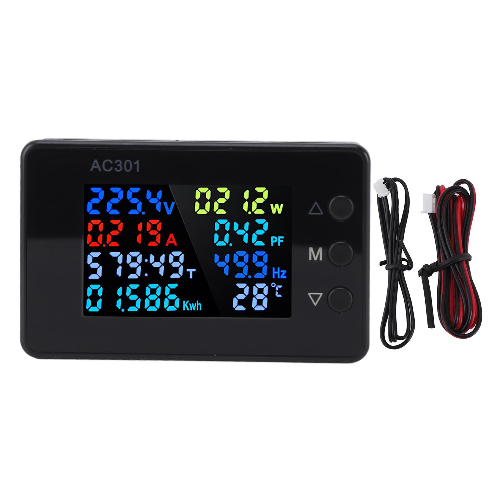Wechselstrommesser, Digitales Voltmeter, Hochpräziser Stromverbrauchsmonitor 50-300v 0-20a Kws-ac301l.