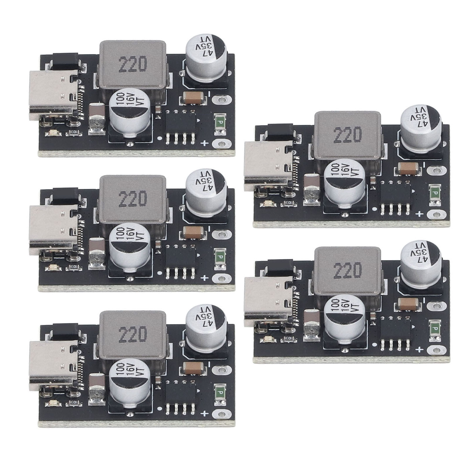 Dc 632v Zu Qc3.0 Pd3.0 Stromwandler, 5 Stück, Abwärtswandlermodul, Für Mobiltelefone, Intelligentes Schnellladen, Typ-c-autoladegerät.
