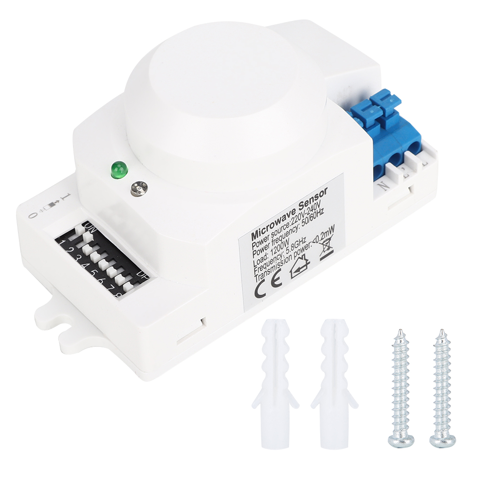 Sk-600 360° Mikrowellen-radarsensor Körperbewegungsmelder Automatischer Induktor Lichtschalter 220-240v.