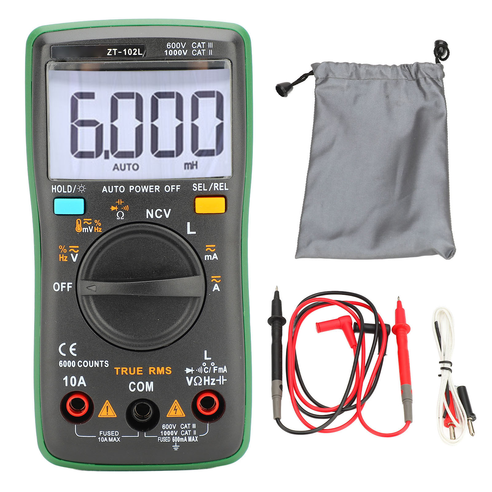 Digitales Multimeter, Hochpräzises Induktivitäts-, Kapazitäts- Und Widerstandsmessgerät, Lcr-meter Mit Ncv-funktion.