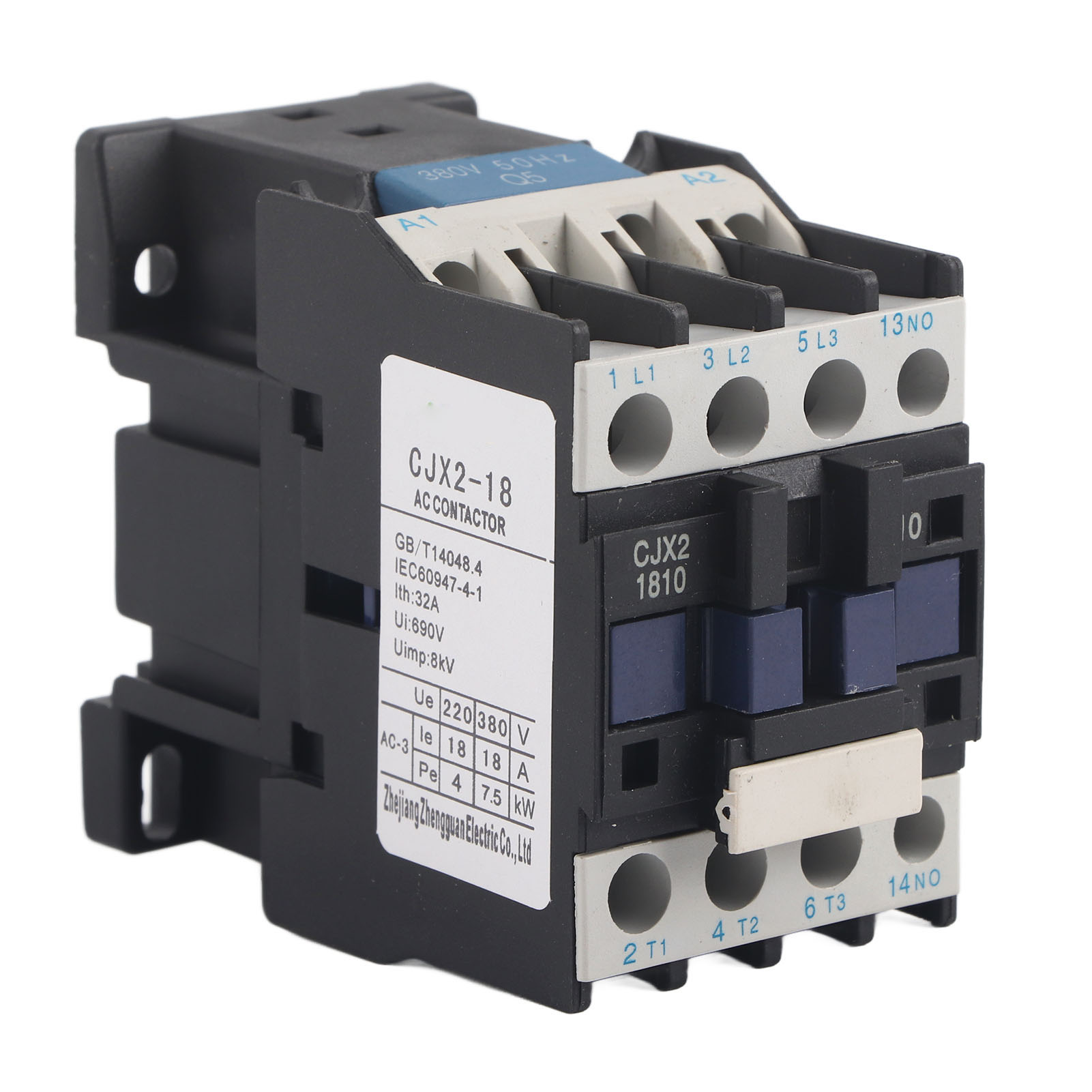 18a Wechselstrom-schütz, Normalerweise Offen, Hohe Empfindlichkeit, Hohe Leitfähigkeit, Flammhemmend, Industrielle Elektrotechnik, Ac380v.