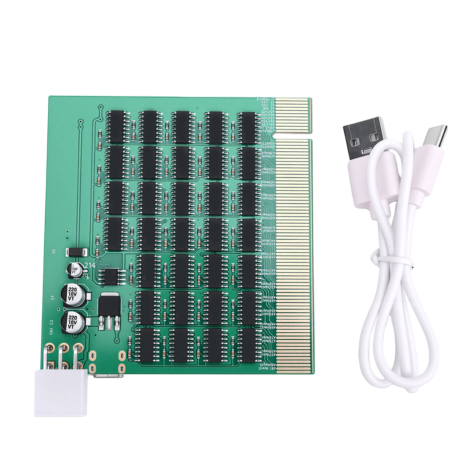 Pcie 16x Testkarte Mit Leichtem Pci Express Steckplatz, Motherboard-diagnosetester, Typ-c-stromversorgung.