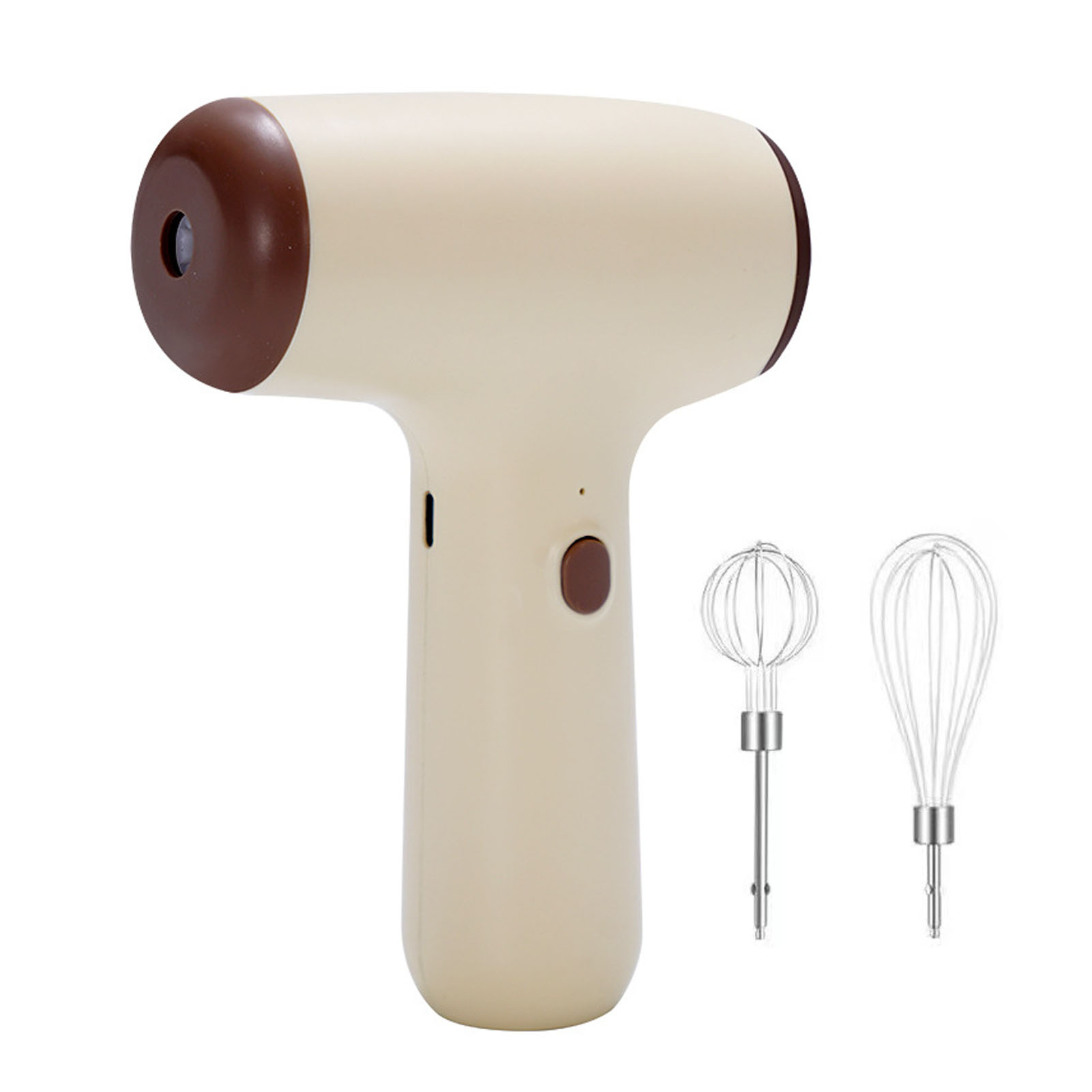 Leistungsstarker, Wiederaufladbarer, Kabelloser Elektrischer Handmixer Für Die Zubereitung Von Eiern, Sahne Und Kuchen.