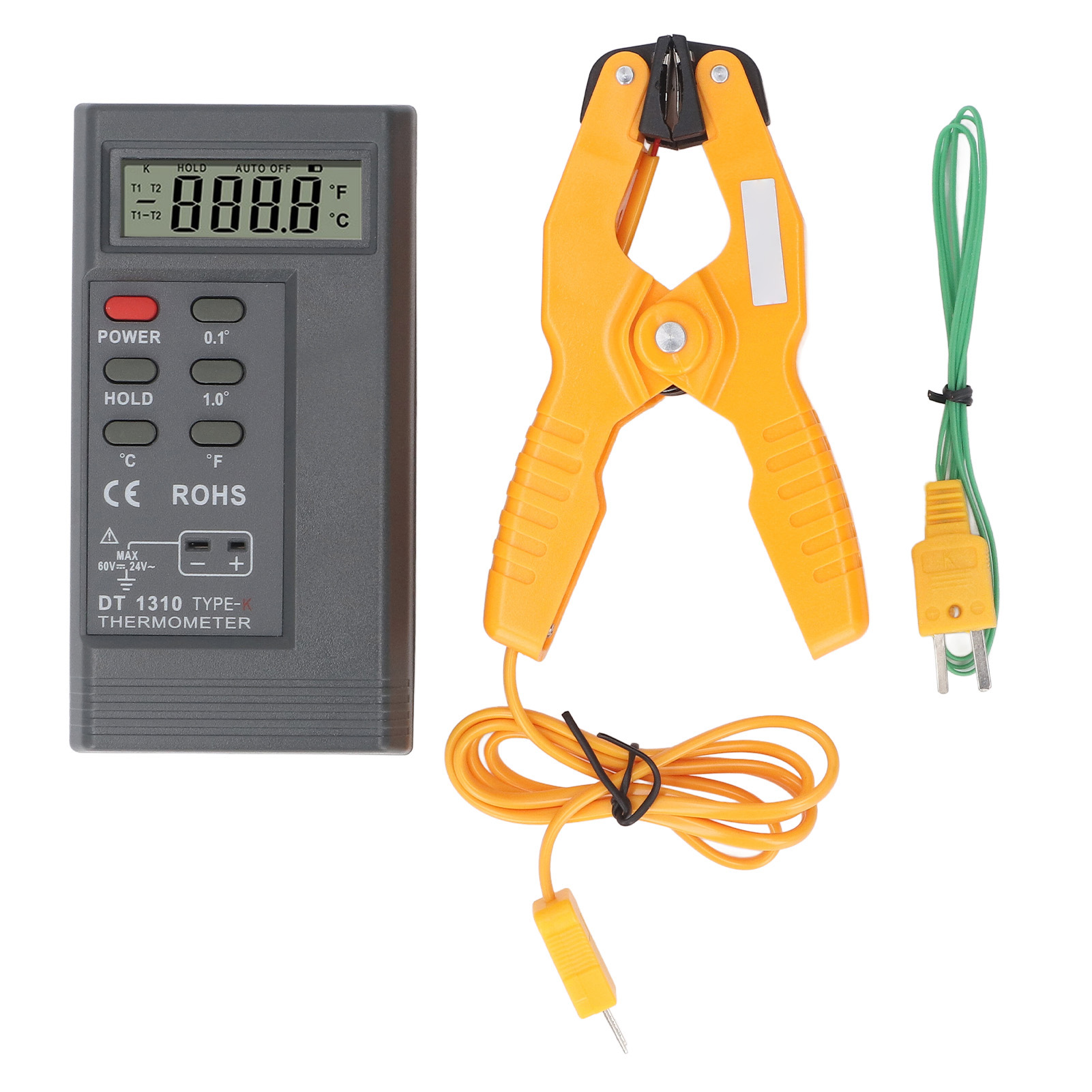 Dt1310 K Typ Thermoelement-thermometer -200℃ Bis 1370℃ -328℉ 2480℉ Einkanal-berührungsthermometer.