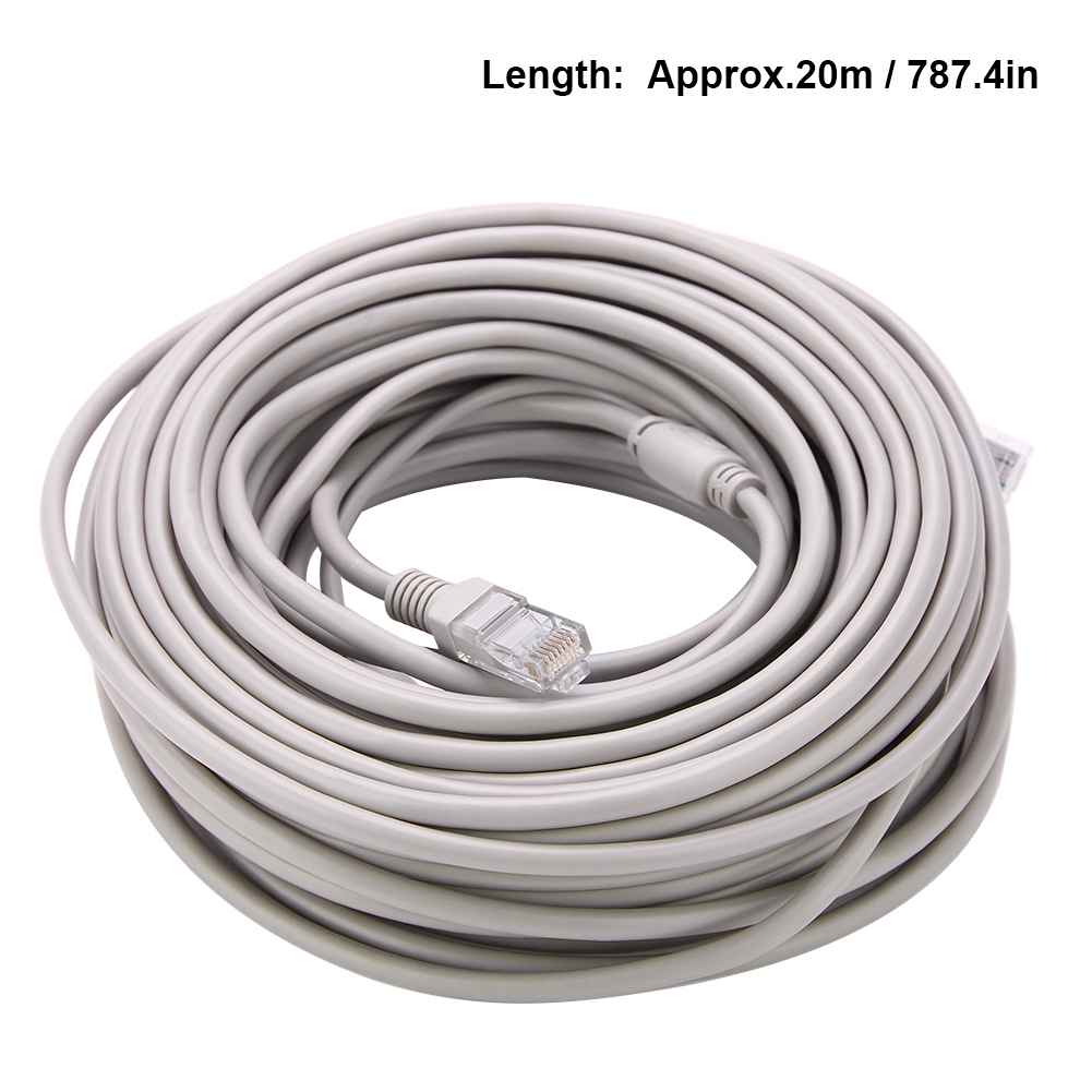 Ethernet Rj45 + Dc 5m/10m/15m/20m Cctv-kabel Für Ip-kameras Nvr-system 10mbps100mbps (20m).