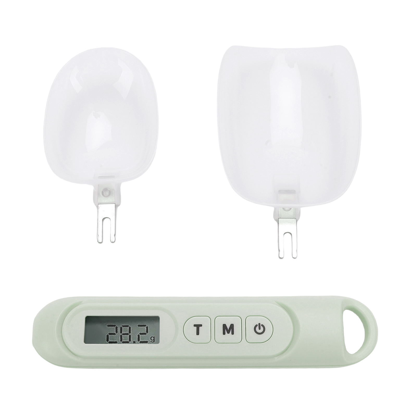 500-g-digitalmesslöffel, Elektronischer Messlöffel Mit Lcd-display Zum Kochen, Backen Und Für Haustiere, Hellgrün