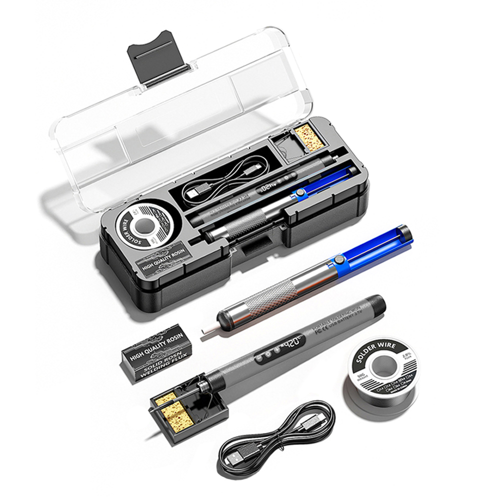 Tragbarer Elektrischer Usb-lötkolben, Multifunktionaler Intelligenter Lötstift Mit Temperatureinstellung Von 260 Bis 420 ℃ Für Reparatur- Und Wartungsarbeiten.